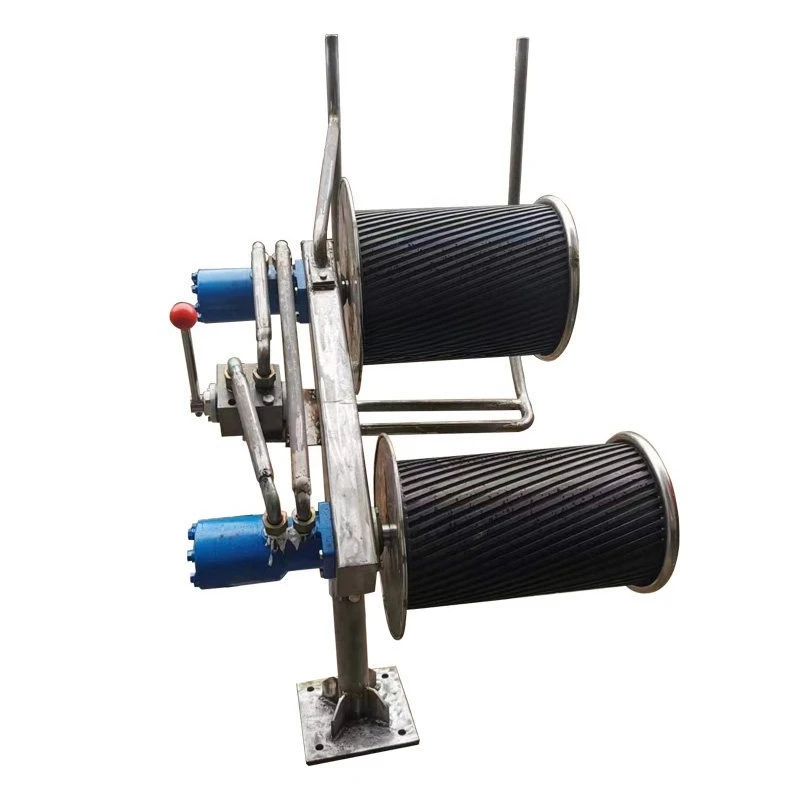 Marine net lifting machine Small oblique double wheel lightweight miniature speedboat Small boat Hydraulic cage fishing boat