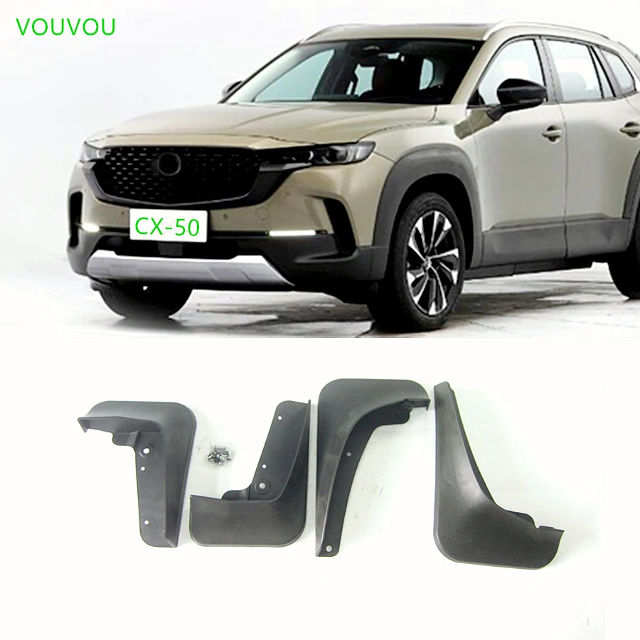 VOUVOU 1 set all 4 pcs Car accessories VC73-51-880 wheel mud guard splash for Mazda CX-50 2023-2025