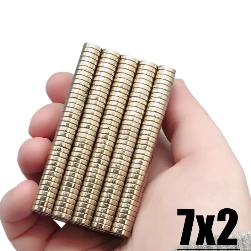 7x2mm Fridge Tool Magnet 20/50/100/200/300/500pcs Imane Round Shape For Kitchen Office Craft Diy Tool Whiteboard Accessory