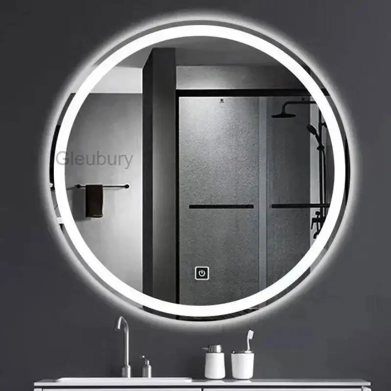 

Shower Led Mirror Vanity Makeup Cosmetic Shaving Round Bath Mirrors Fogless Magnifying Espelhos De Banho Home Improvement FY22XP