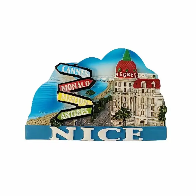 France Nice Cannes Menton Bordeaux Tourist Souvenir Fridge Magnets Decoration Articles Handicraft Magnetic Refrigerator Gifts
