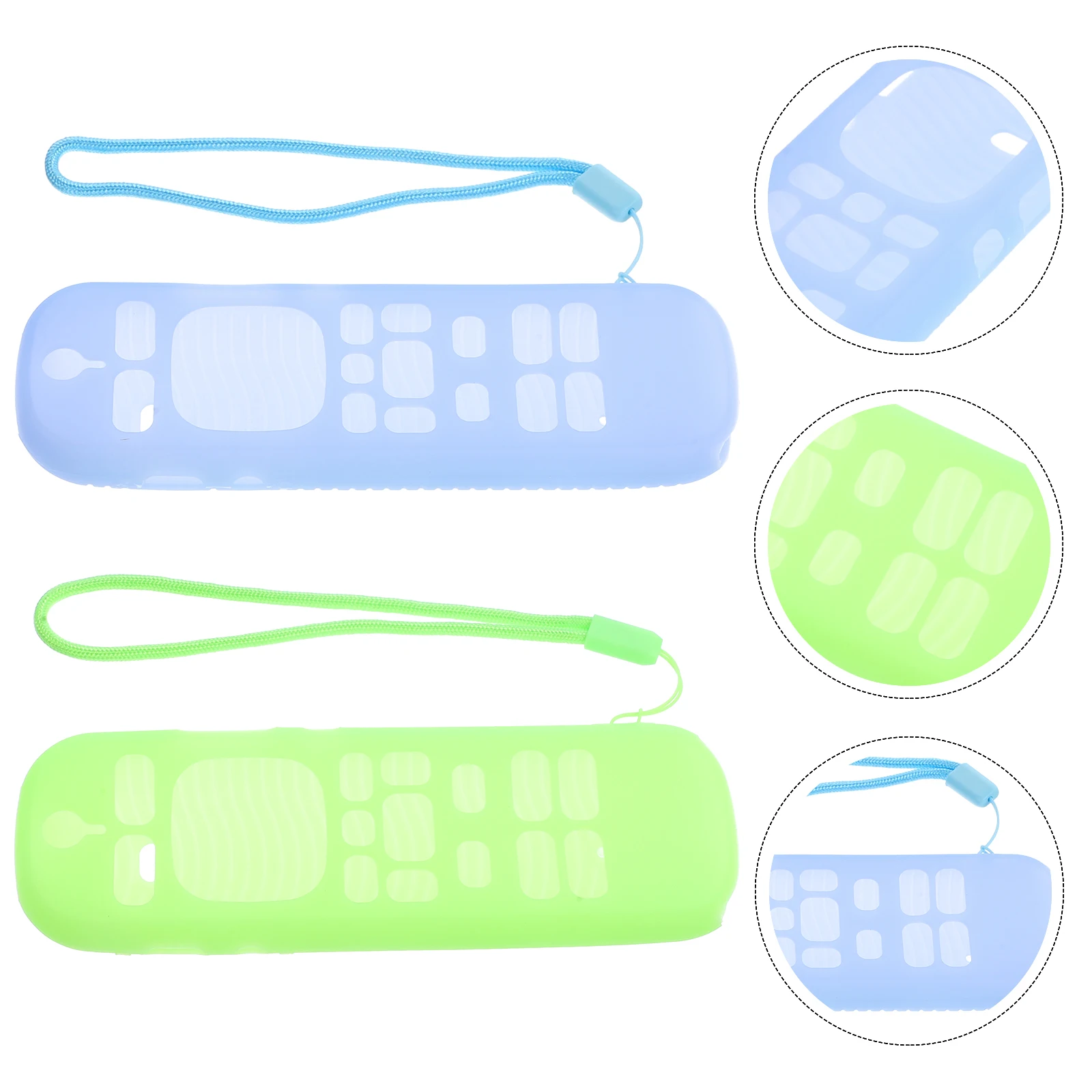 

2 Pcs Remote Control Case Silicone Cover Shockproof for Soft Protective Silica
