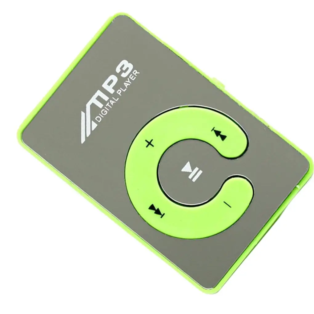 Lecteur de musique MP3 USB à clip miroir, baladeur de musique de course pour étudiants, carte TF ultra fine, fonction haut-parleur