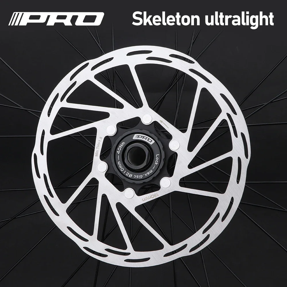 IIIPRO Bicycle Center Lock Disc Rotor bike brake rotor Strong heat dissipation floating rotor 140 160 180mm MTB/Road disc brake