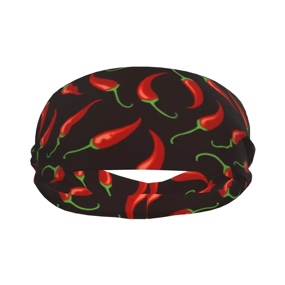 Sports Headband Chilli Pepper Running Fitness Sweatband Absorbent Cycling Jog Hair Bandage