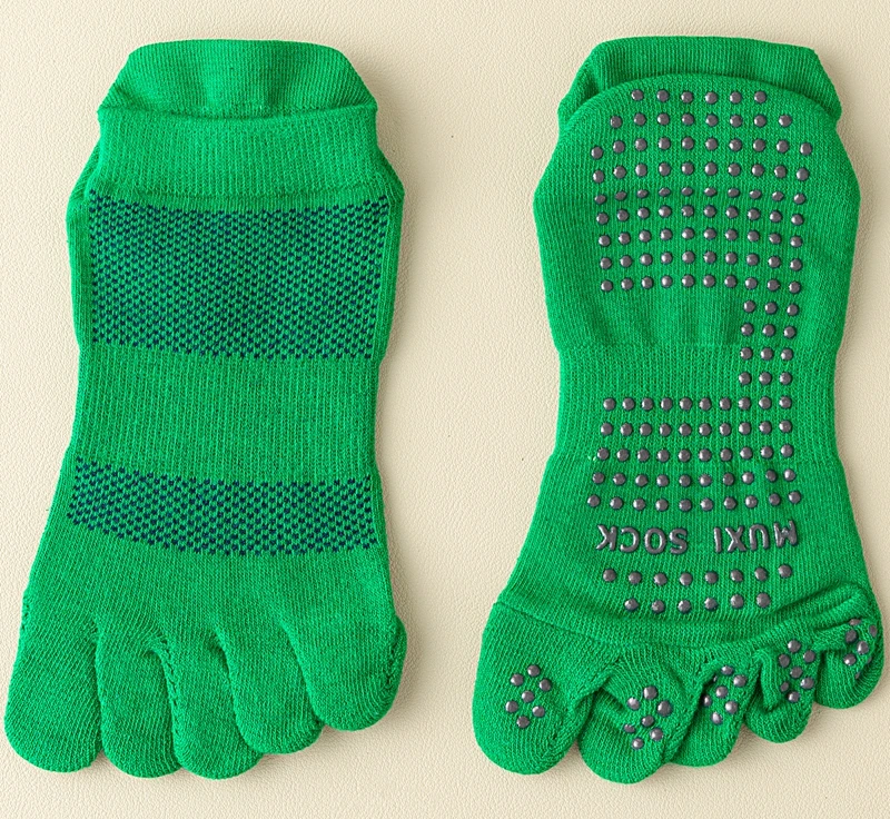 Men's 3 Pairs Non-slip Five Finger Grip Socks