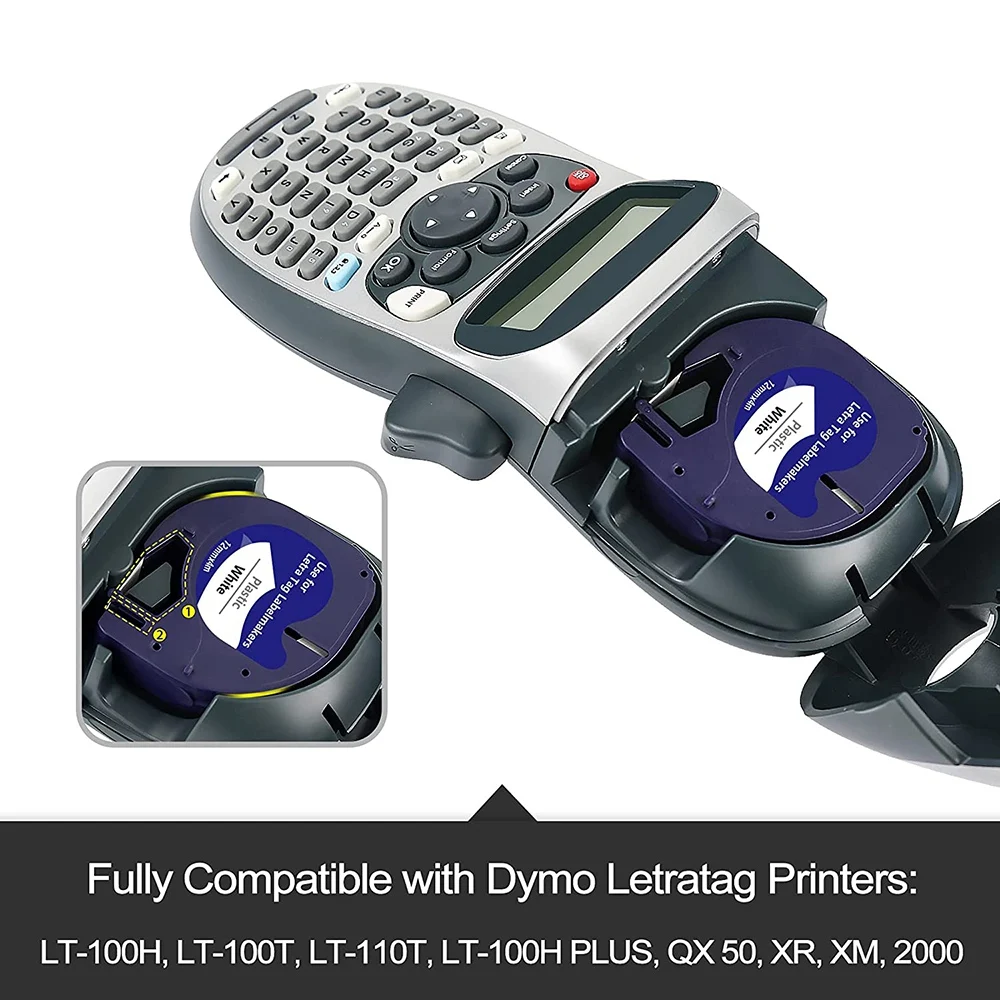 6 шт./упаковка, сменные этикетки для Dymo LetraTag