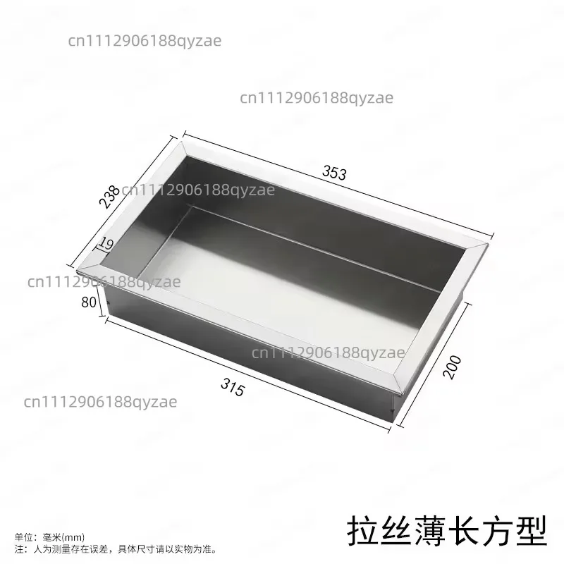 304 Stainless Steel Concealed Wall Niche Matte Black Wall Recessed Box Hotel Recessed Black Shower Niche Embedded