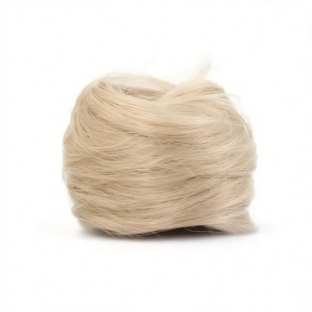 Volume Hair Bun Extension Synthetic Updo Scrunchie Messy Wrap Hairpiece Elegant Straight Chignon Natural Looking Accessory