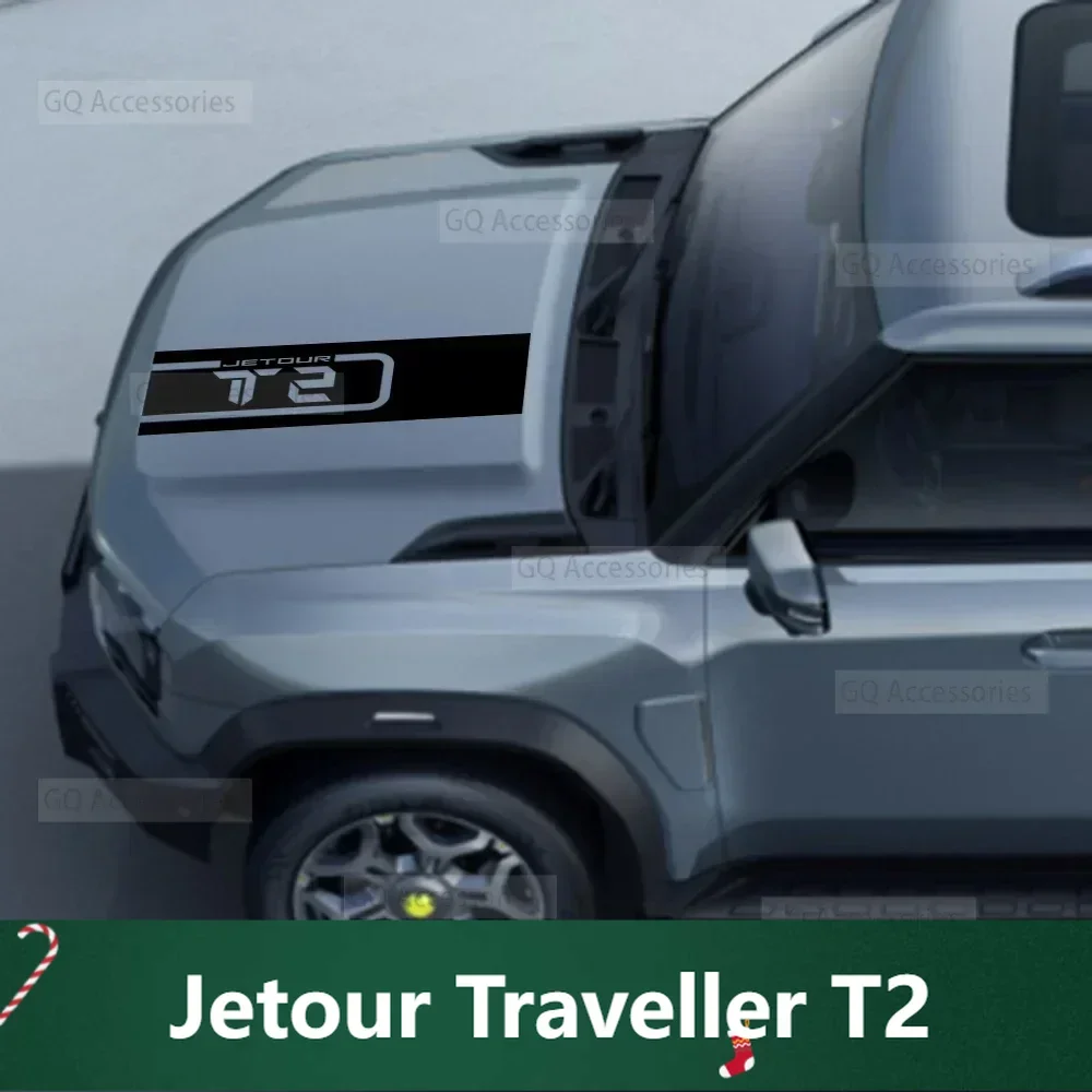 

For Jetour Traveller T2 2023-2025 T2 Styling Car Hood Bonnet Vinyl Film Strips Stickers Decal Decoration