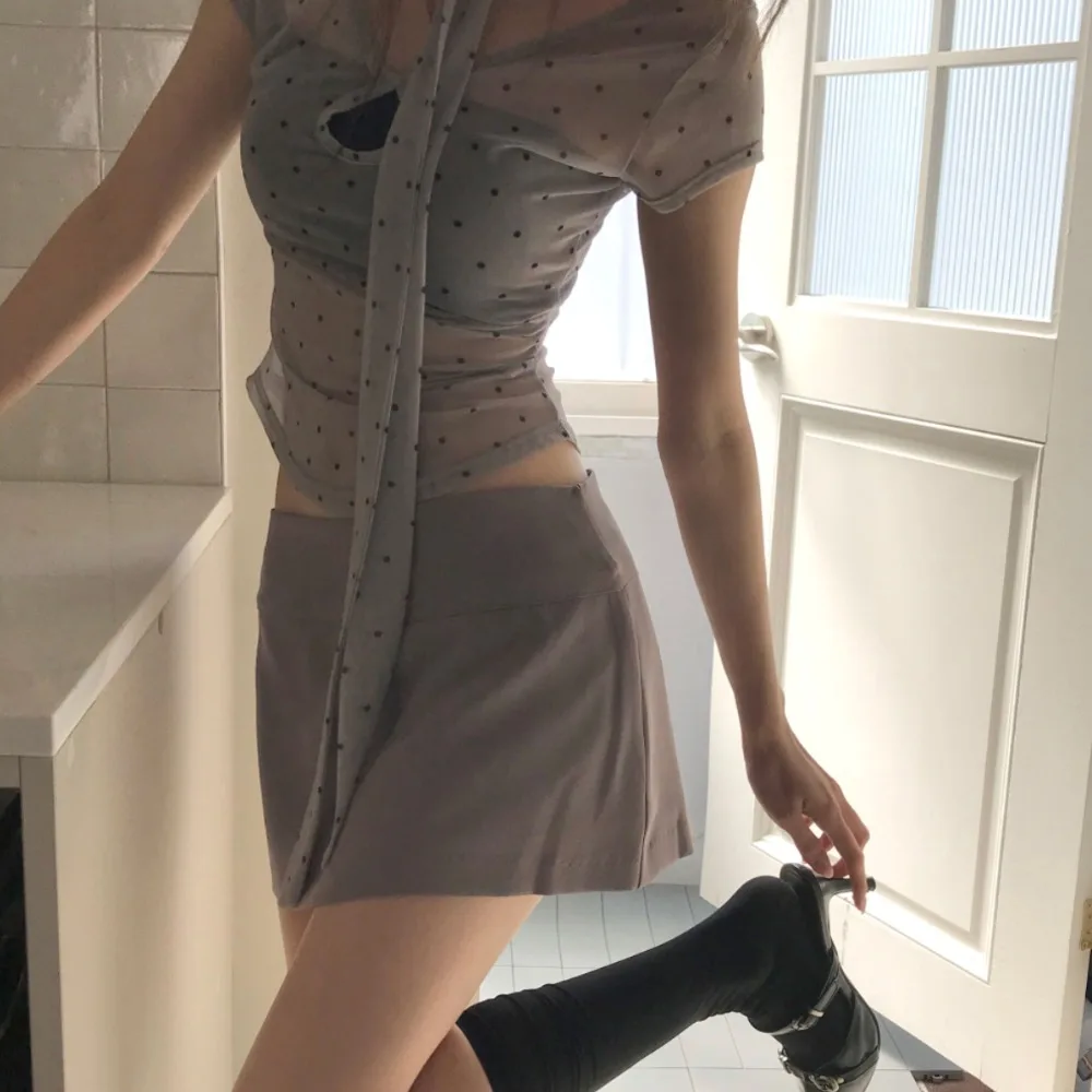 กระโปรงทรงดินสอเอวสูง ผ้าโพลีเอสเตอร์ ทรงเข้ารูป กระโปรงขายาว กระโปรงทรงเข้ารูป