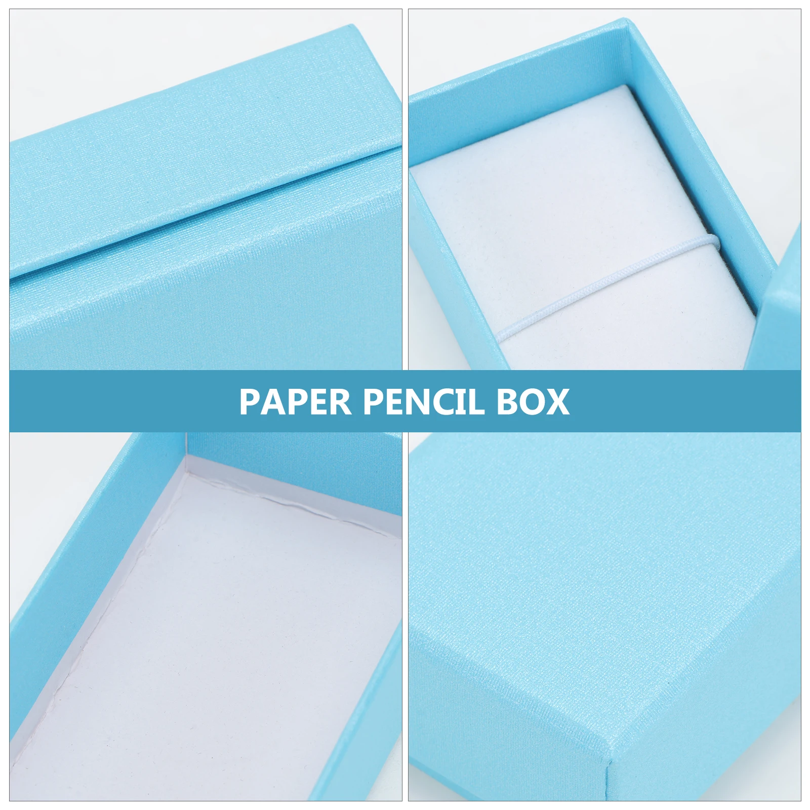 

5 Pcs Stationery Gift Box Pen Case Boxes Container for Bookmarks Rectangle Cardboard Packaging