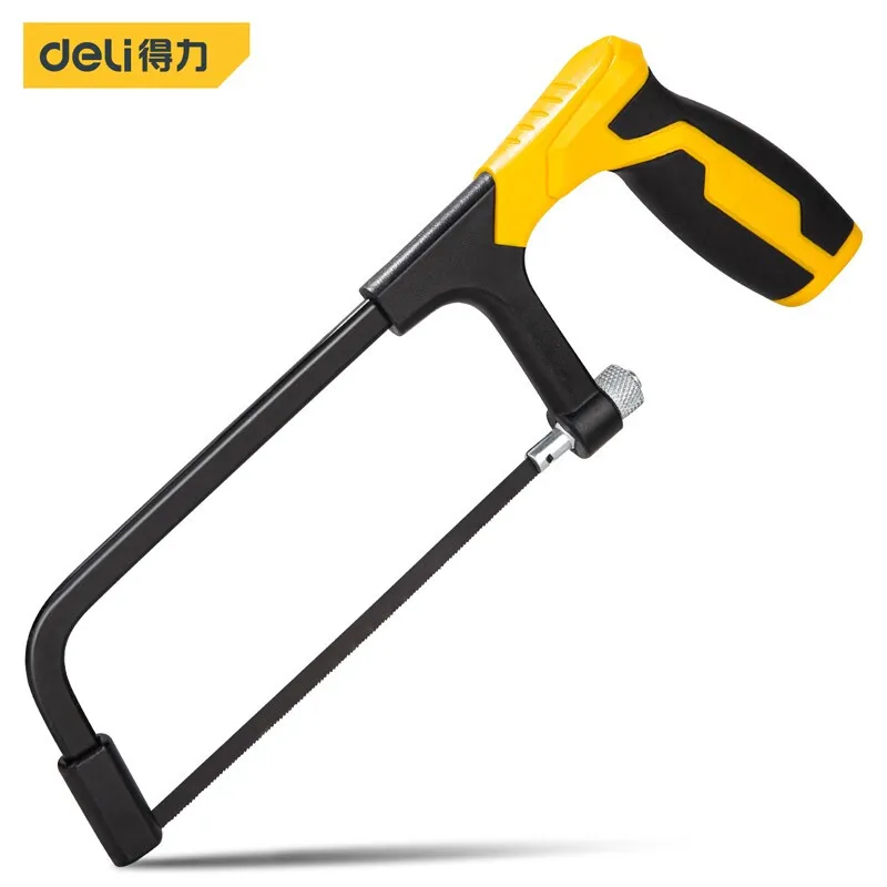 DELI 6 inches Adjustable Hacksaw Frame with  Saw Blade Household Large Multifunctional Gardening Wood Food Cutting Hand Tool