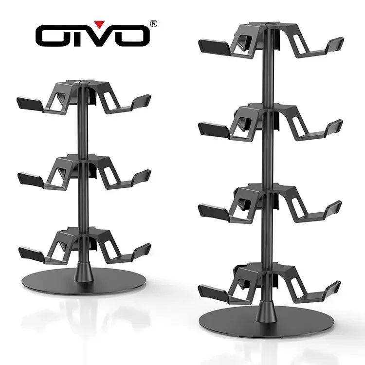 

4 Tier Display Rack Gamepad Universal Rotating Bracket Headset Grip Receiving Stand