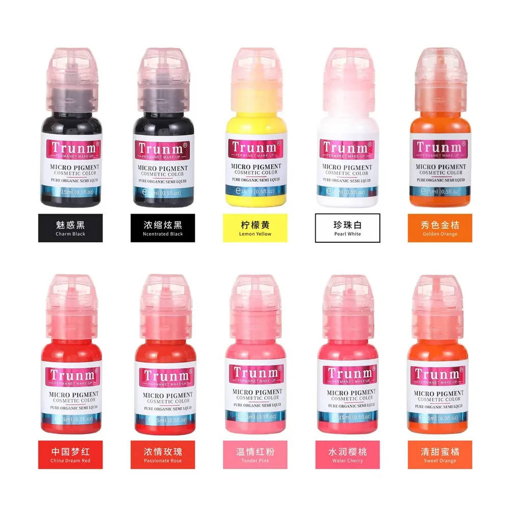 Professional Permanent Tattoo Ink 15ml Microblading Pigment For Eyebrow Eyeliner Lip Makeup Micropigmentation Pigments #1