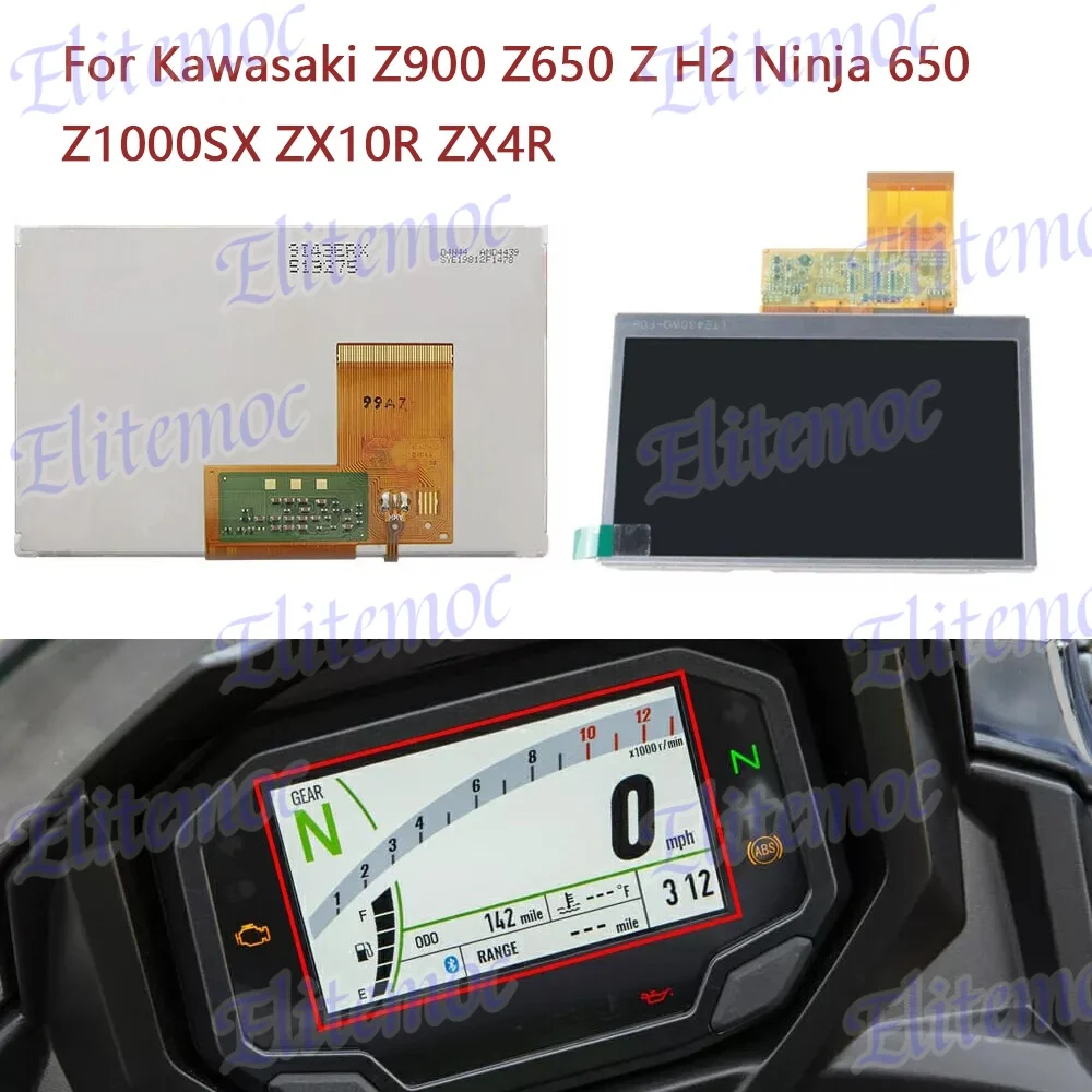 

Motorcycle Meter Display For Kawasaki Z900 Z650 Z H2 Ninja 650 Z1000SX ZX10R ZX4R Speedometer Instrument LCD Screen Repair