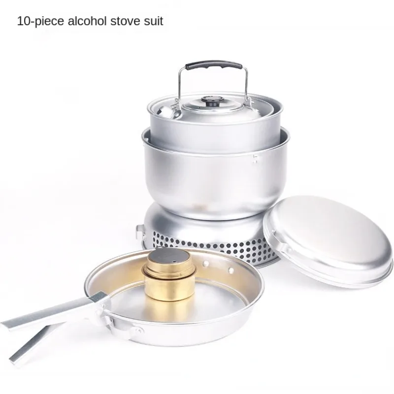 

Ultralight Aluminum Camping Cookware Set Alcohol Gas Storm Stove Set Same Model for Trangia Outdoor Camping Equipment