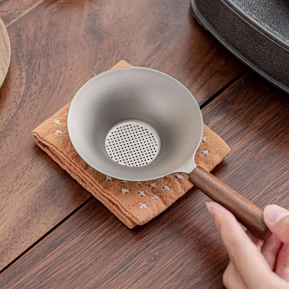 Household Titanium Tea Strainer Fine Mesh Lightweight Tea Filter Integrated Corrosion-resistant Tea Infusers Tea Room
