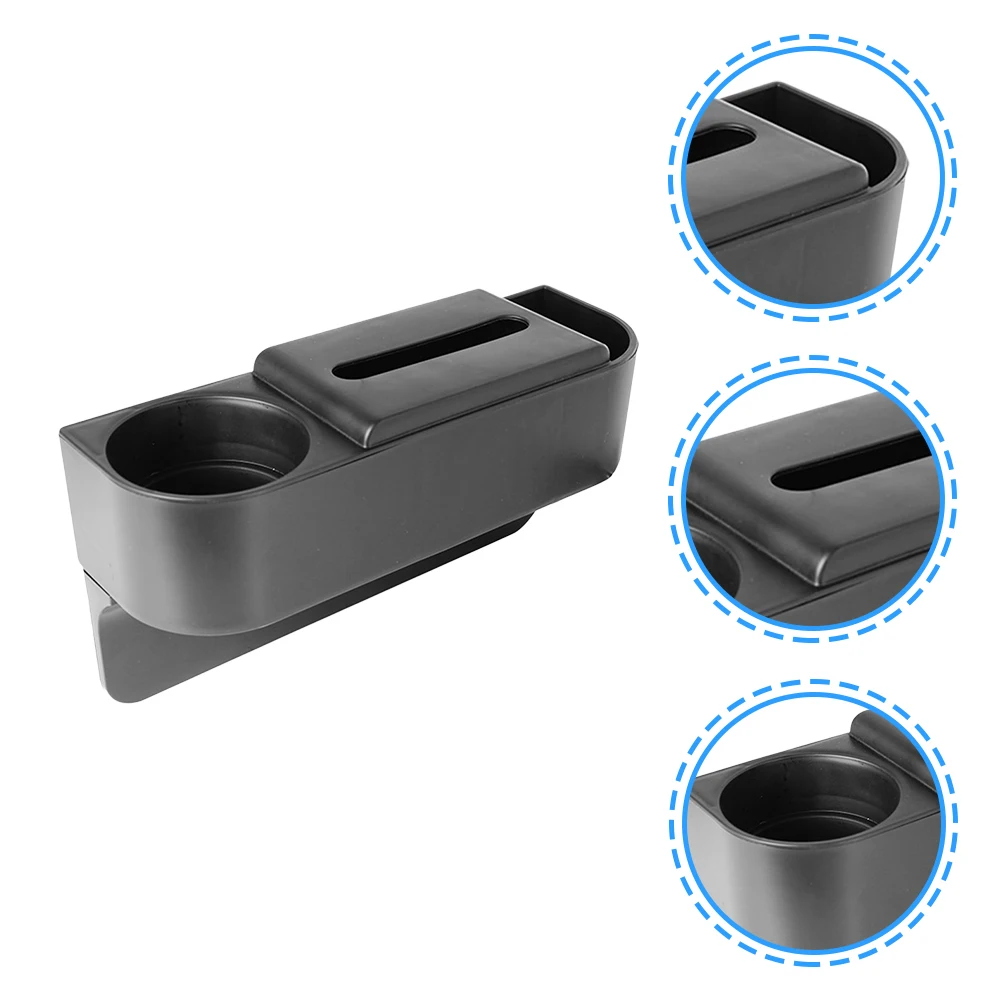 

2 pcs Car Organizer Abs Plastic Seat Slot Organizer Vehicle Storage Box Seat Gaps Filler Water Bottle Holder Durable Car