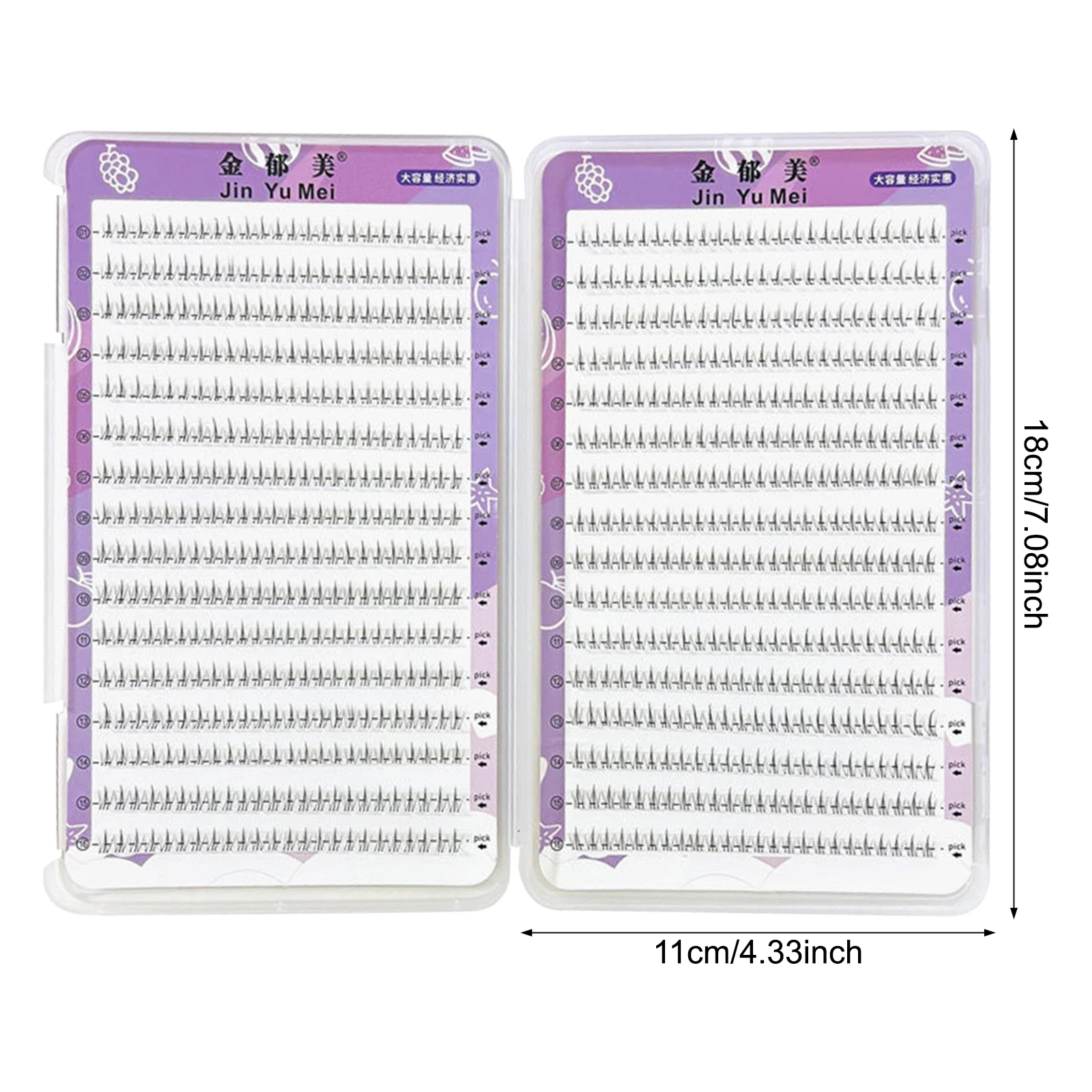 ขนตาปลอมแบบสองชั้นทรงเปลวไฟสำหรับติดใต้ขนตา ปริมาณมาก เหมาะสำหรับผู้หญิง ให้ลุคธรรมชาติ ขนตาแบบเกาหลี