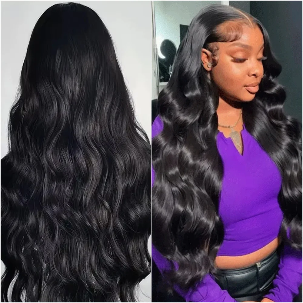 

Парик из натуральных бразильских волос, 200% плотность, 30-40 дюймов, с текстурой Body Wave, HD-шлейф 13x6, предварительно выщипанный, для женщин, парики с шлейфом 7x6 и 13x4