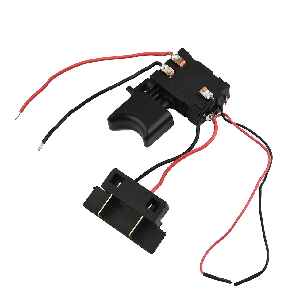 W/ Light Trigger Switch 12A 12V14.4V18V Black Cordless Lithium Battery Plastic/Metal Trigger Switch Protable Useful