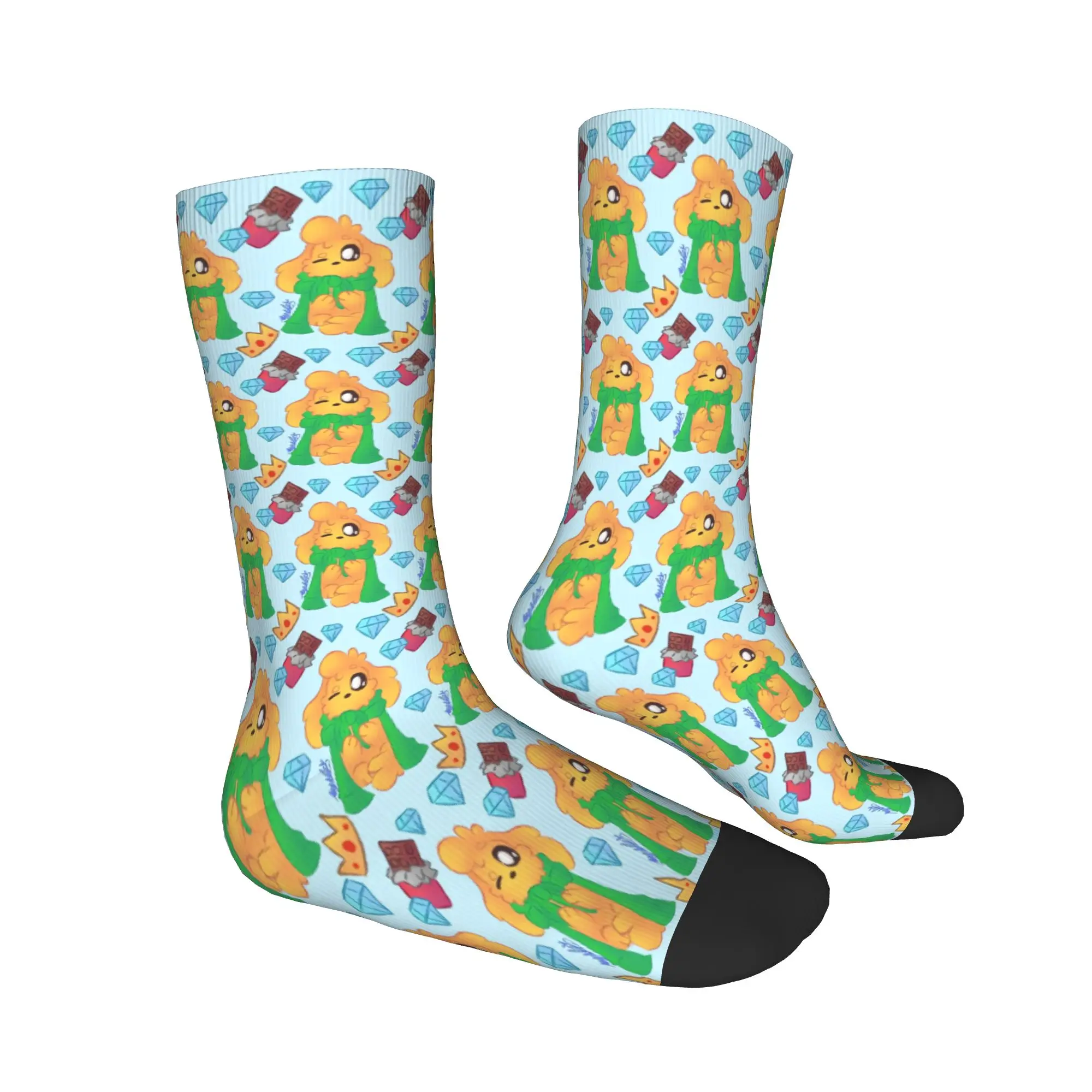 Men Socks Kawaill Compadretes Mikecracked  Stockings Anti Sweat Warm Soft Socks Autumn Elegant Printed Climbing Socks