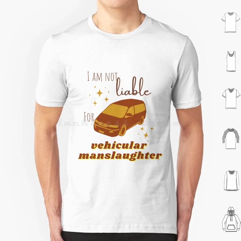 Vehicular Manslaughter Large T Shirt 6Xl Cotton Cool Tee Funny The Office Humor Punk Calligraphy Christian Sorority New Girl