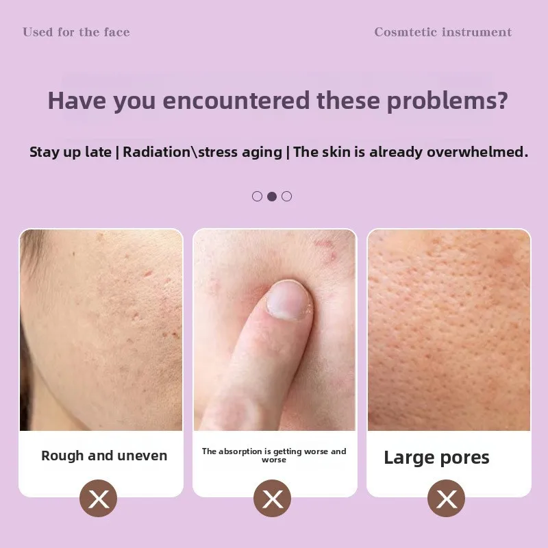 جهاز تدليك الوجه المزدوج على شكل آيس رولر، أداة تبريد ومهدئة للعناية بالبشرة، كرة صغيرة برأسين للعناية بالانتفاخ والمسام