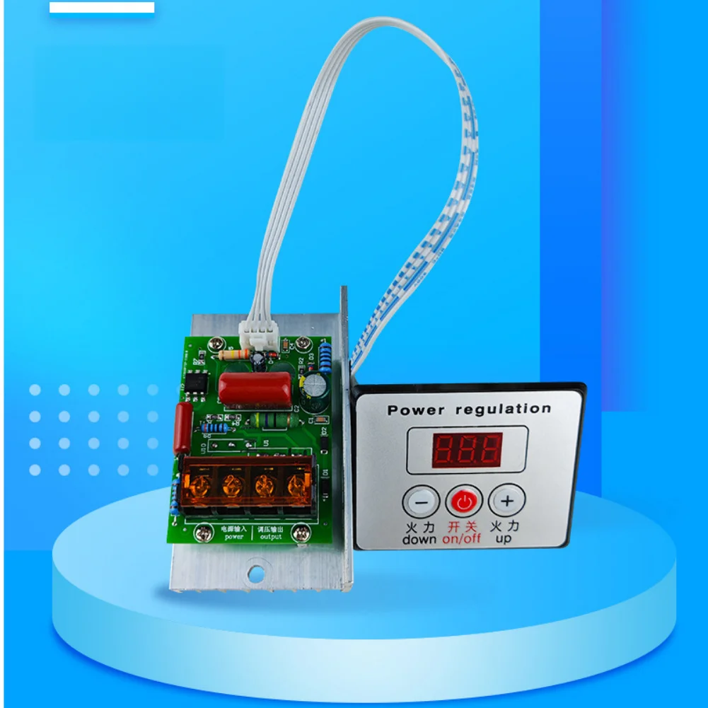 For Electric Oven Voltage Controller CNC Type 6000W Power Regulator AC220V 380V Input for Resistive Load Control