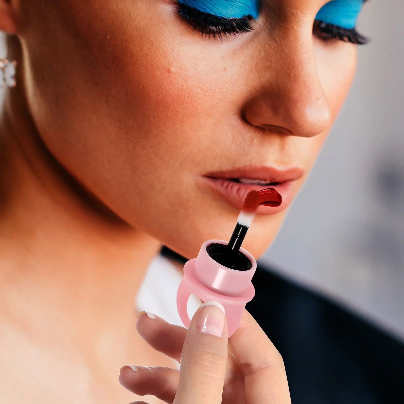 12Pcs Lip Gloss Tubes Empty DIY Lip Balm Containers Humanized Shape Lightweight Portable Lipstick Tube for Women Girls