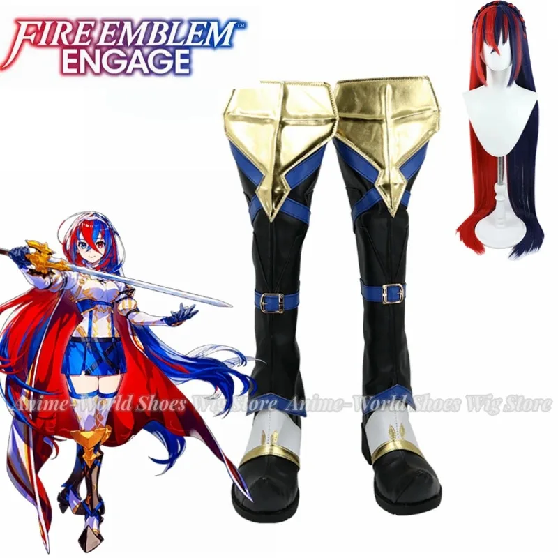 

Игра Fire Emblem Engage Alear, обувь для косплея, ботинки на заказ, парик для Хэллоуина, аксессуар для костюма на заказ