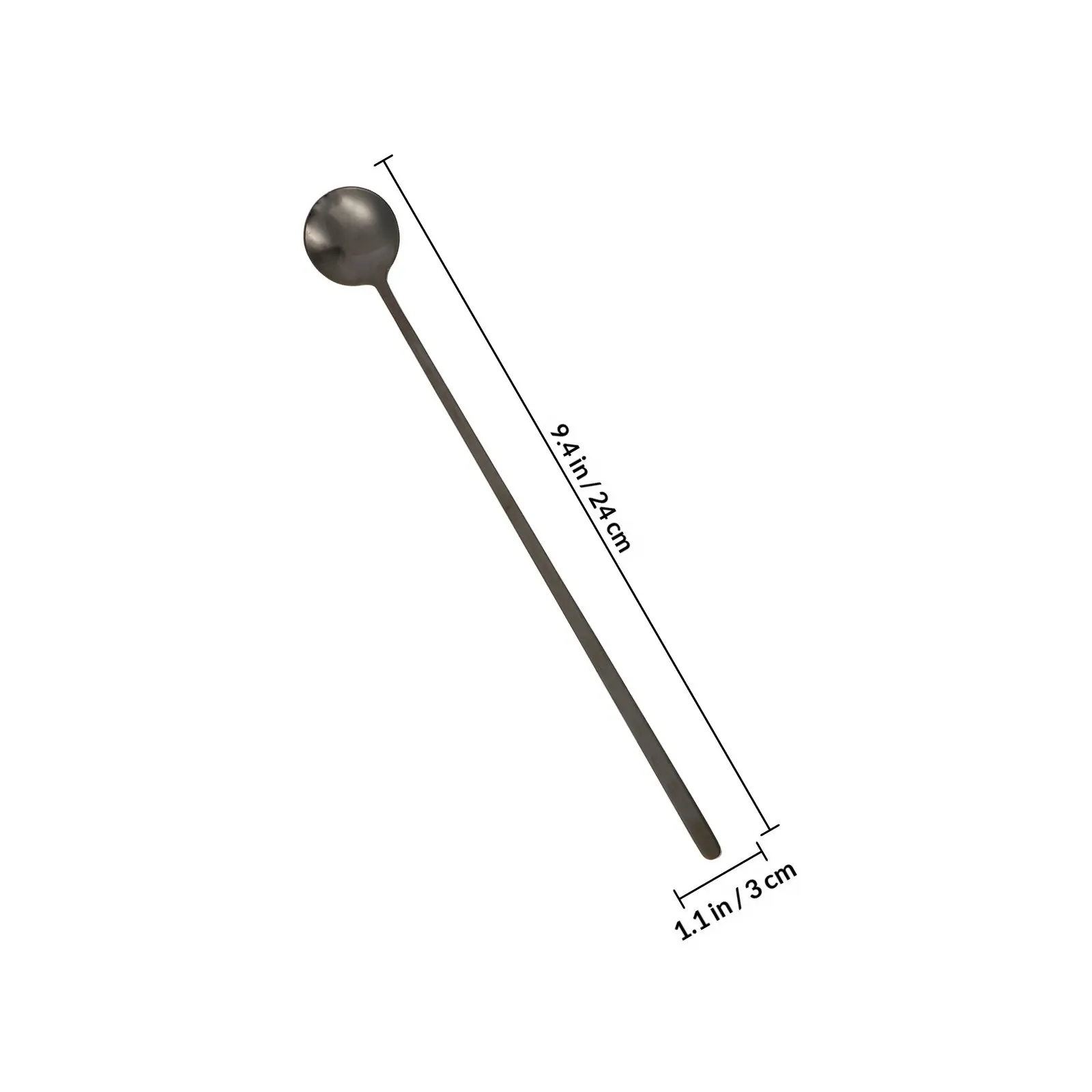 2 Pcs Tea Accessories Long Coffee Spoon Mixing Stirrer Stirring Spoons Metal Small