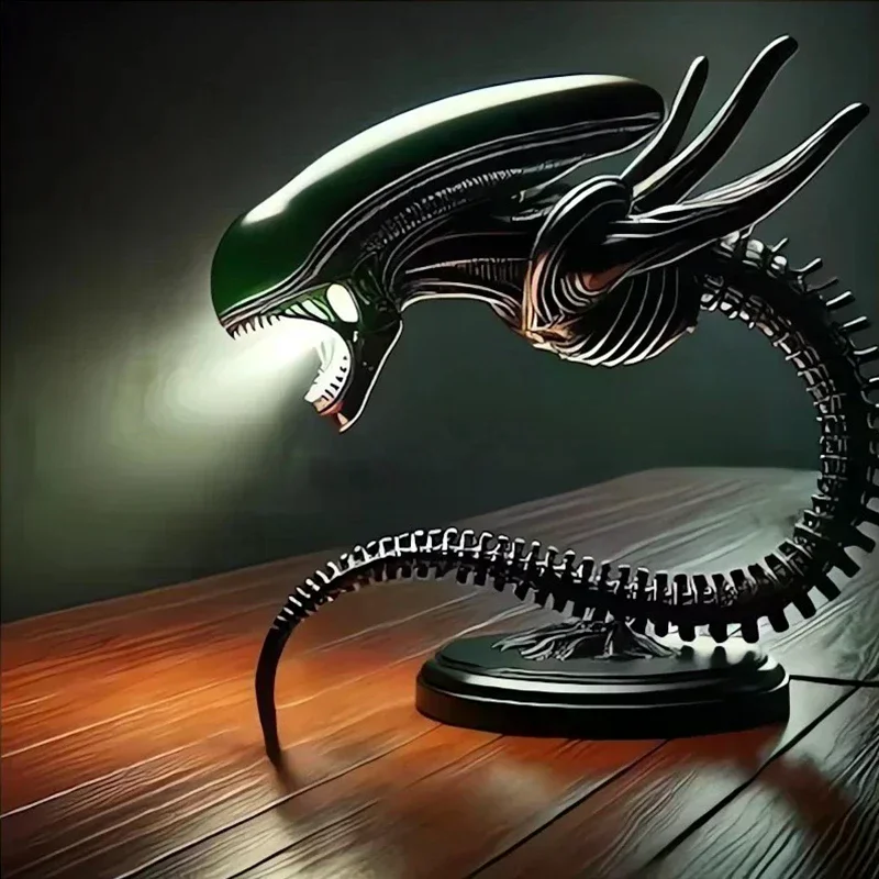 

Уникальная подставка для лампы Alien Creature, декоративные лампы для дома в спальне, предметы и украшения из смолы, два стиля на выбор, 1 шт.