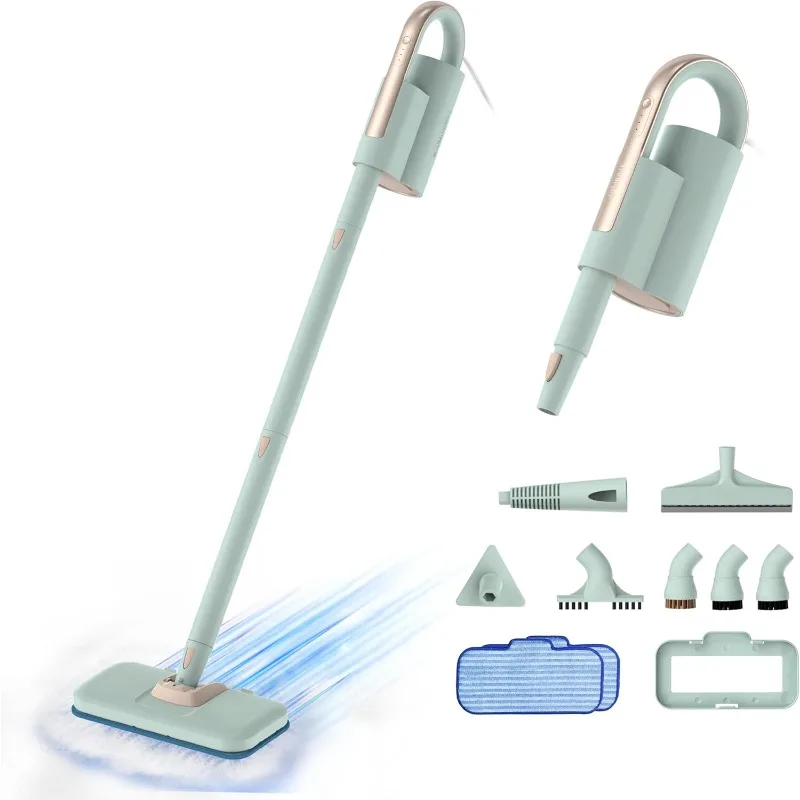 

Steam Mop & Detachable Handheld Cleaner, 250ml 1200W Powerful Floor Steamer, 3 Adjustable Levels for Carpet Laminate