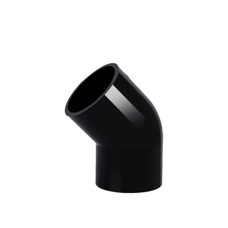 أسود الأنابيب البلاستيكية موصل 20/25/32/40/50 مللي متر حديقة الري حوض السمك تجهيزات أنابيب المياه خزان الأسماك الأنابيب محول الكوع المحملة المفاصل