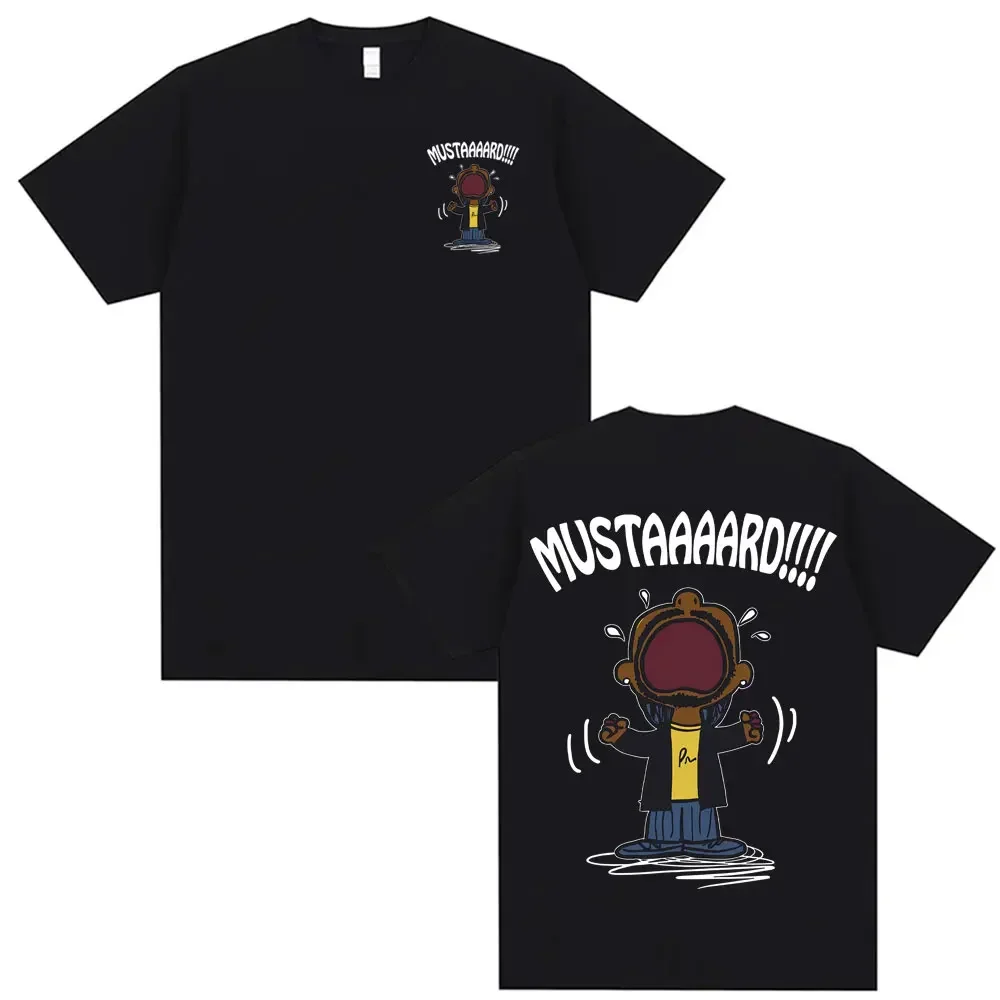 

Kendrick Lamar Mustard T Shirts Unisex Harajuku Hip Hop Short Sleeve Popular Music T Shirt Men's Casual Cotton T-shirt