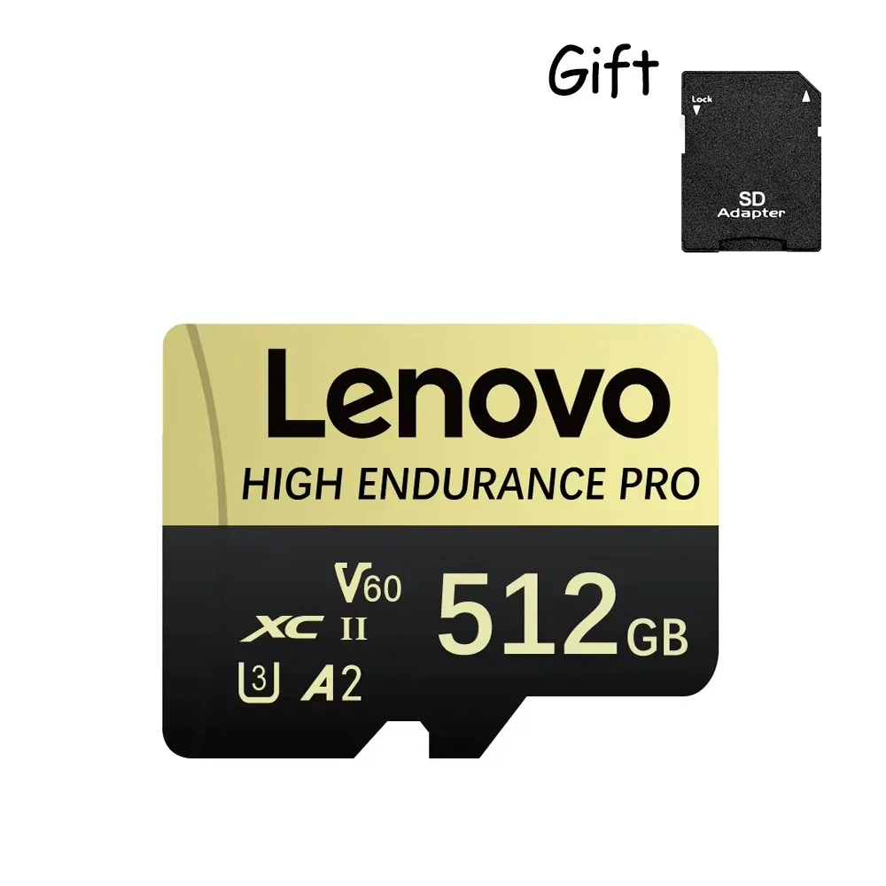 Lenovo SD-geheugenkaart 2TB 1TB Klasse 10 Hoge Snelheid Micro TF-kaart 1TB 512GB Voor Nintendo Switch PC Smartphone SD-kaart 128GB 256GB