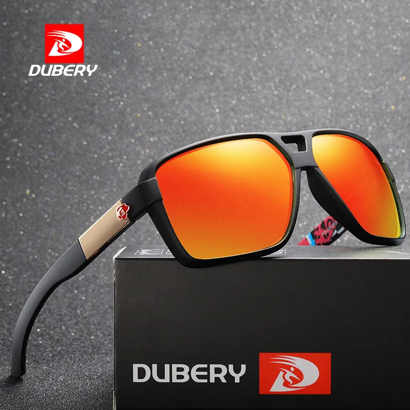 DUBERY Fashion Polarized Sports Sunglasses Men UV Protection Sun Glasses Women UV400 Brand Outdoor Eyewear Fishing Goggles