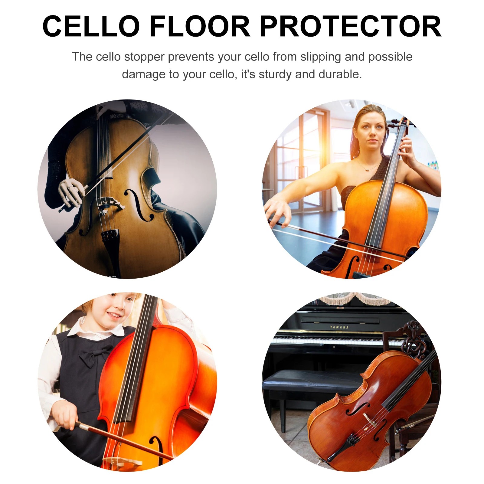 

Non-slip Mat Instrument Accessory Cello Anti-slip Rest Stoppers Antiskid Device Pad