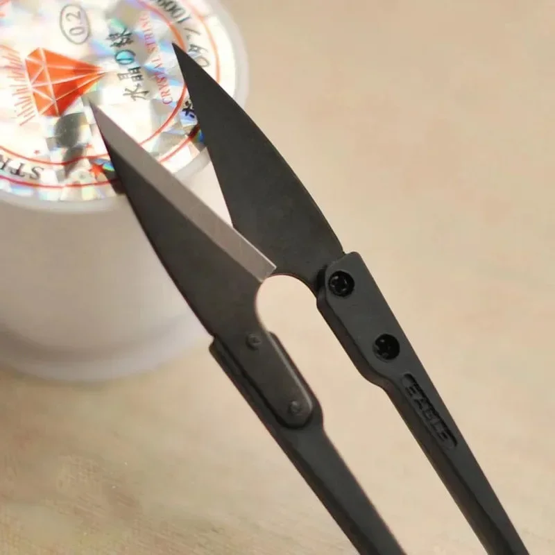 New Sewing Craft Black Carbon Steel U-shaped Scissors Thread Wire Cutter Sewing Snips Embroidery Tailor Multifunction Cutters