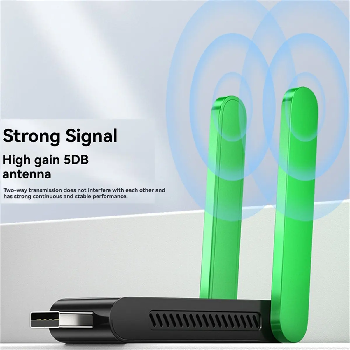 M85K 5G Wi Fi Receiver Dual Band Bluetooth WIFI Adapter 1400M Wireless USB3.0 Network Card Antenna for PC/Laptop Win10