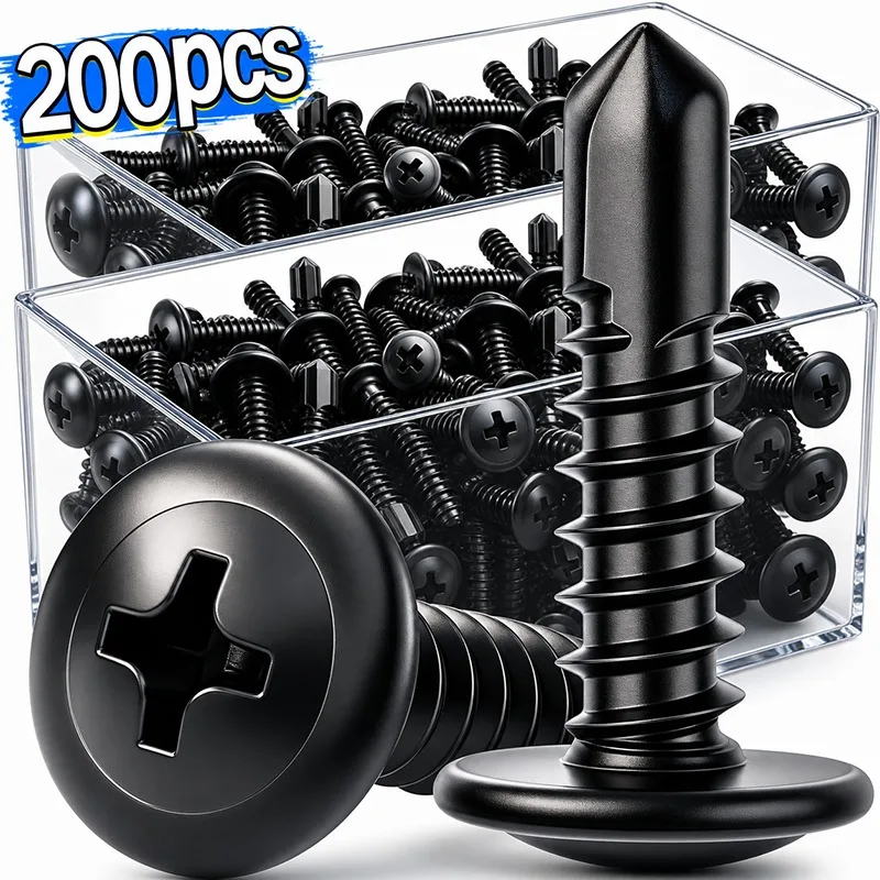 Stainless Steel Self-Tapping Screws Phillips Truss Head Countersunk Self-Drilling Screws Metal High Strength Screw Fastener