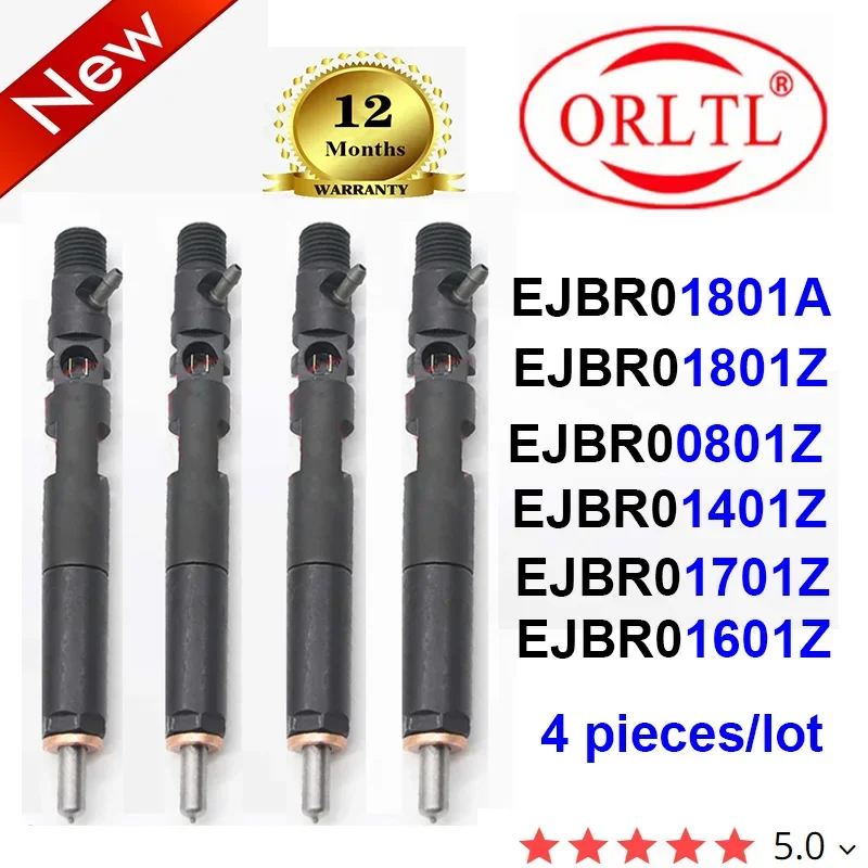 4PC High Quality Injector EJBR00801Z EJBR01601Z EJBR01401Z Nozzle EJBR01701Z EJBR01801Z EJBR01801A for RENAULT NISSAN FORD