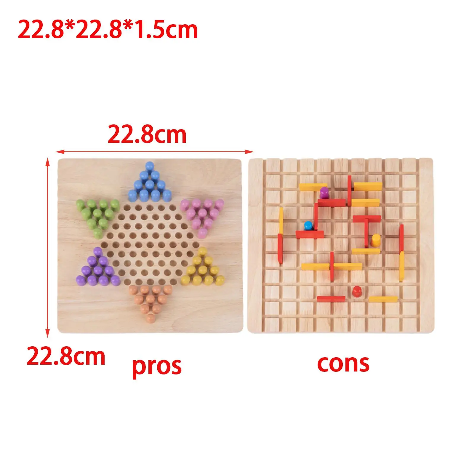 Houten strategie Familiespel Leuk spel Speelgoed Klassiek strategiespel voor verjaardag Handoogcoördinatie Activiteit Vrije tijd Sociale vaardigheden