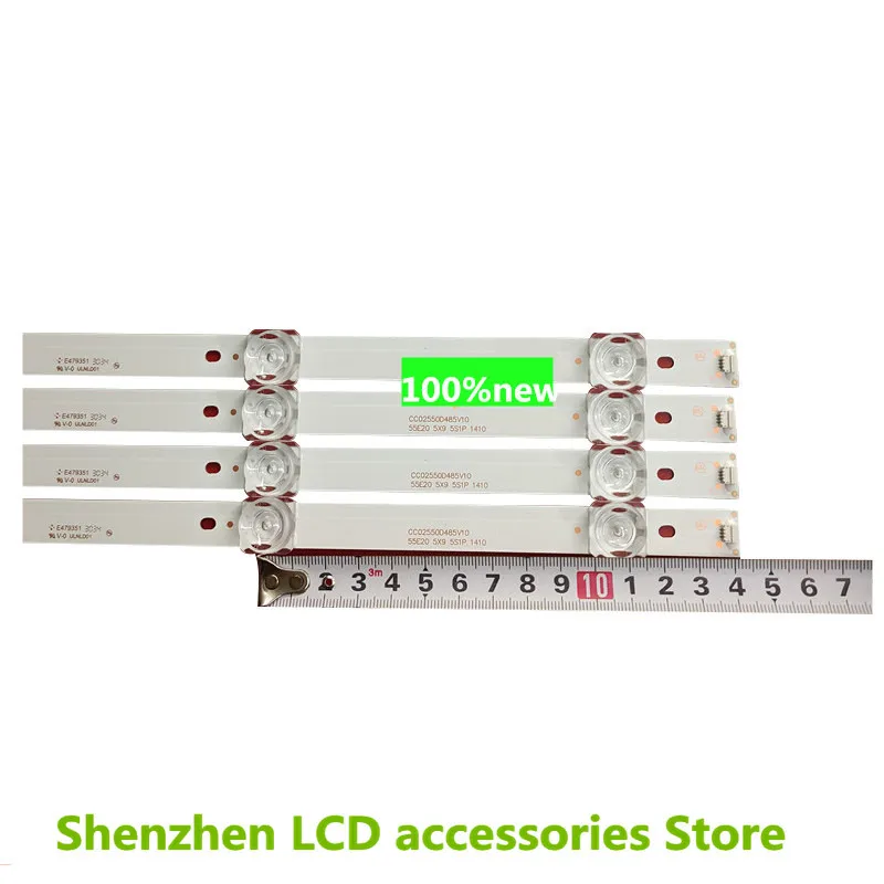 9ピース/ロット康佳55インチ使用kktv K55 LED55UA8100 CC02550D485V10 55E20液晶バー100% 新