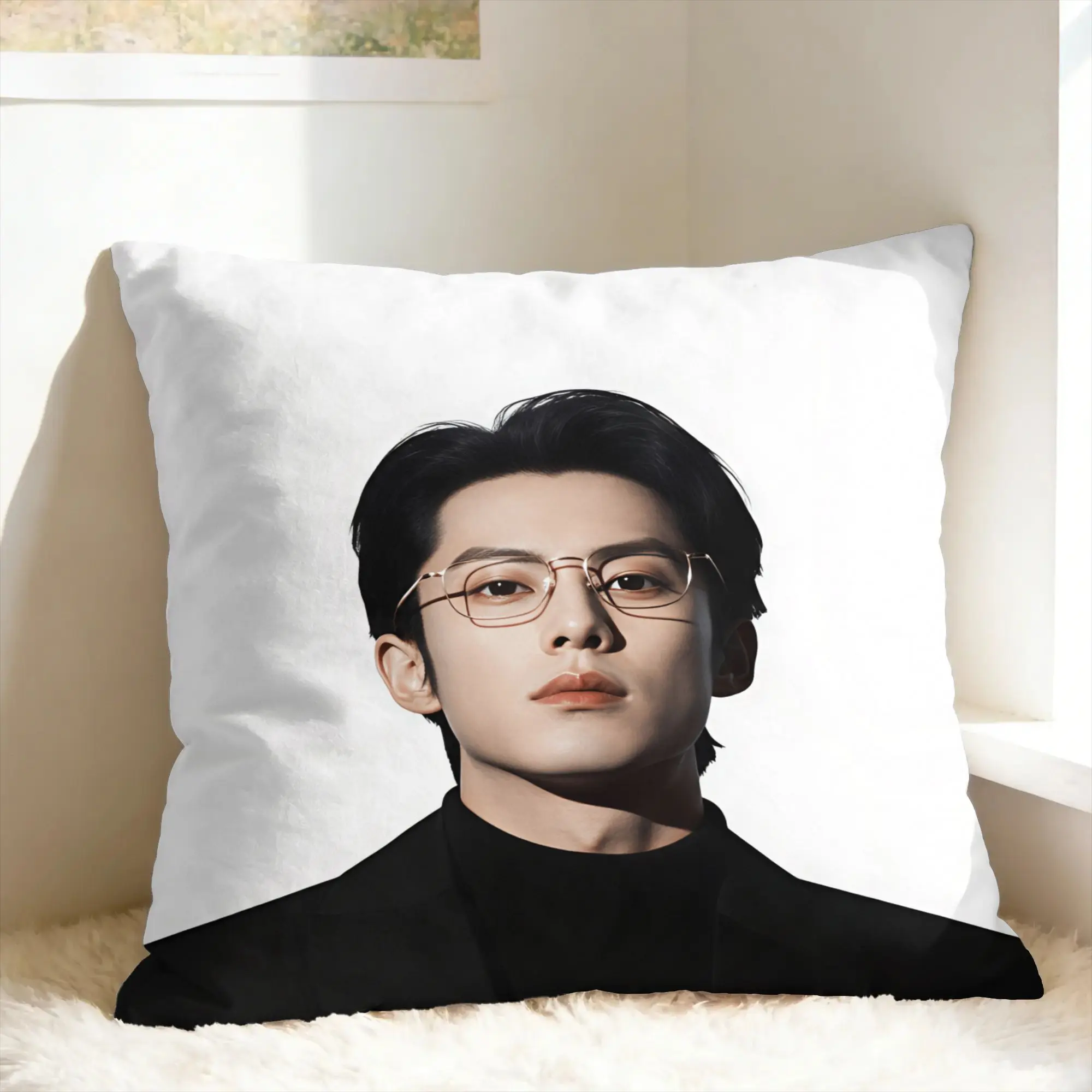 Wang Hedi Dylan Wang Actor Pillow Cover  Fashion Pillow Case For Sofa Car Home Decor Soft Cushion Cover Gift Idea