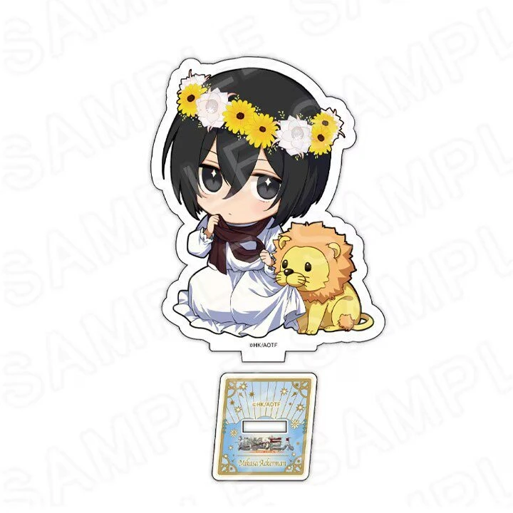 Game Armin Arlert Levi Ackerman Hange Zoe Erwin Smith Eren Yeager Acrylic Stand Doll Anime Figure Model Plate Cosplay Toy Gift