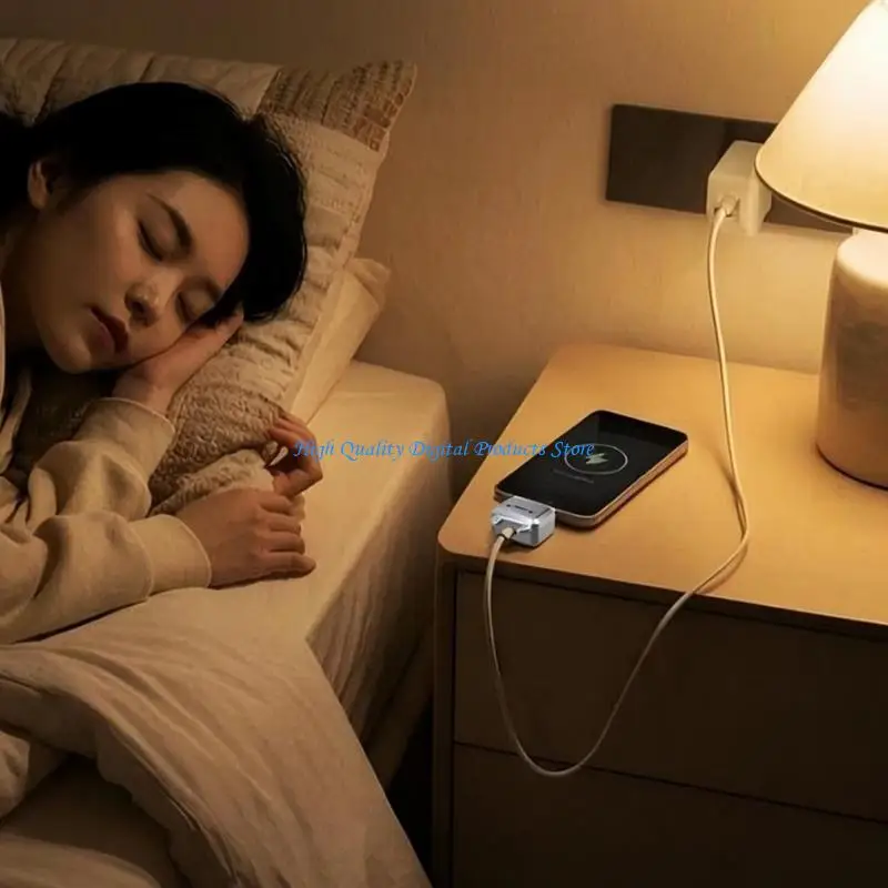 U2JE Fully Charged Separator 140W Type C Intelligent Auto Disconnect Charging Adapter