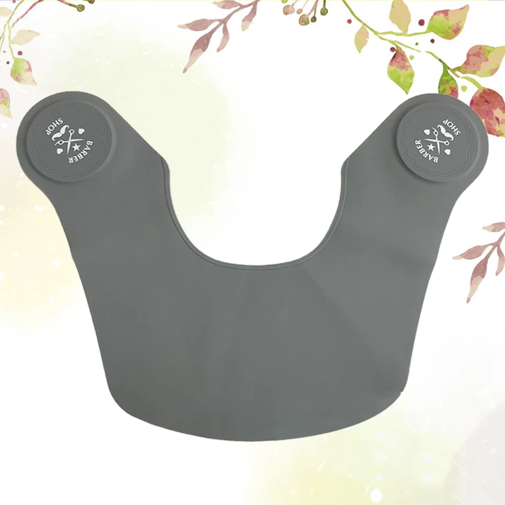 Capa de corte de pelo de silicona, cubierta impermeable para el cuello de peluquero, chal de peluquería para salón, hogar, diseño ligero Unisex, no se pega